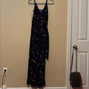 Kaileigh Navy Floral Jumpsuit